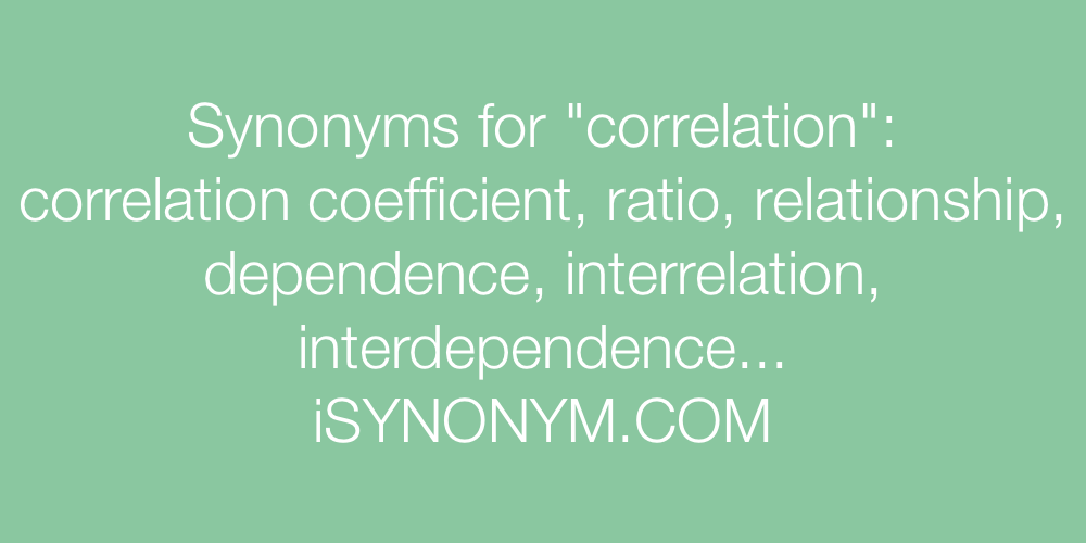 Synonyms correlation