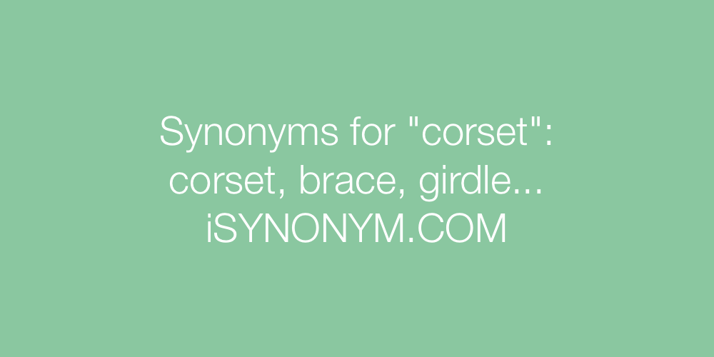 Synonyms corset