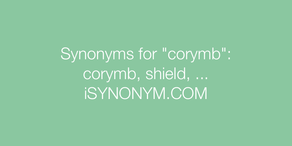 Synonyms corymb