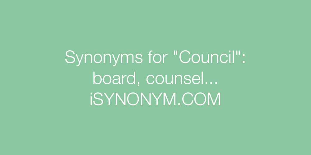 Synonyms Council