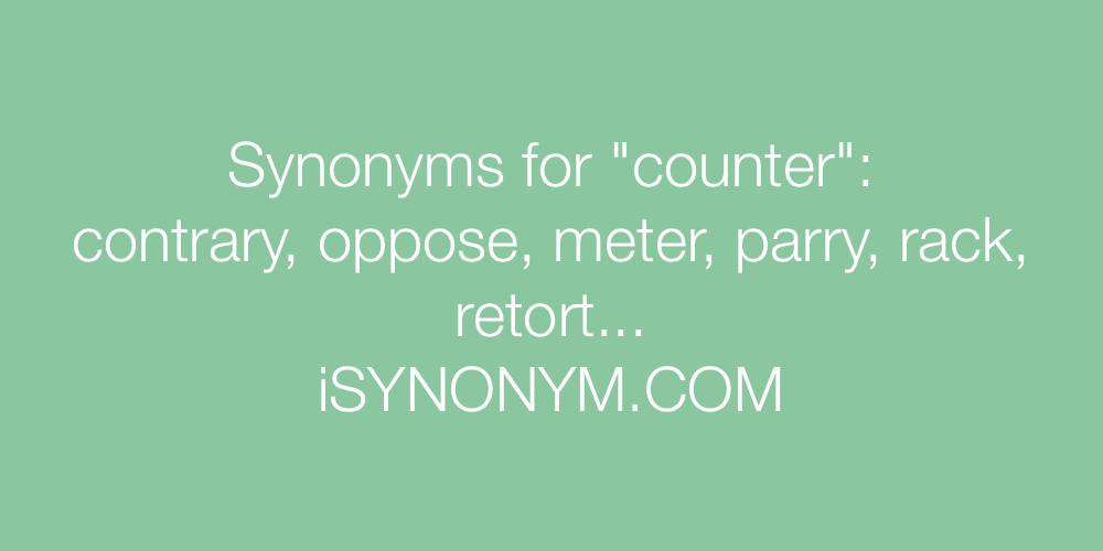 Synonyms counter