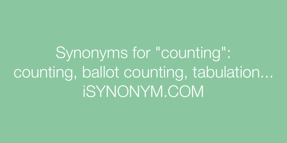 Synonyms counting