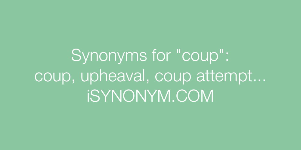 Synonyms coup