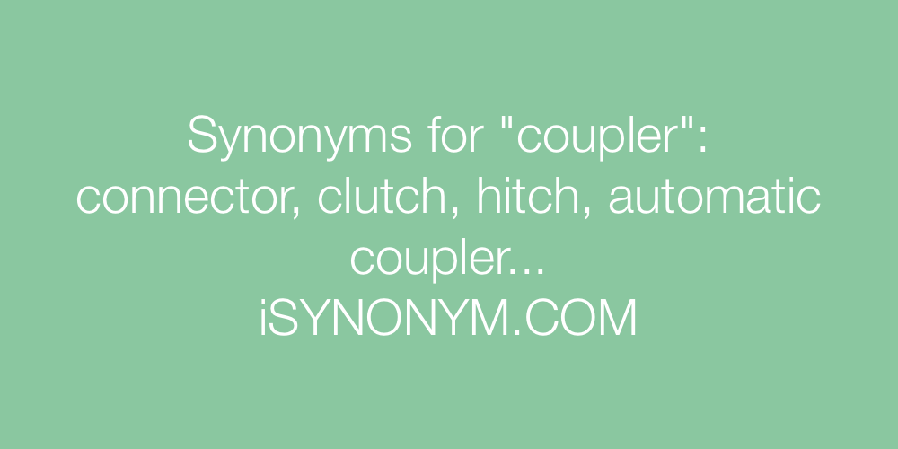 Synonyms coupler