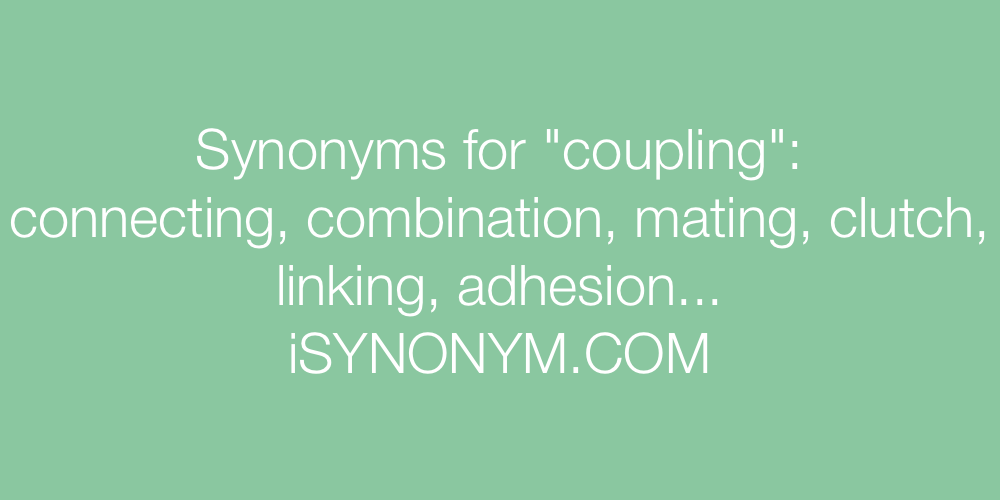 Synonyms coupling