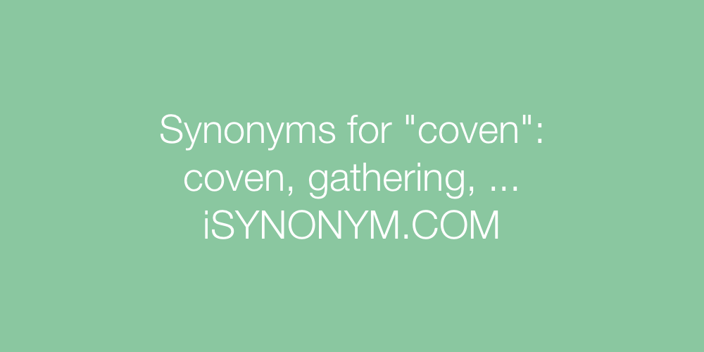 Synonyms coven