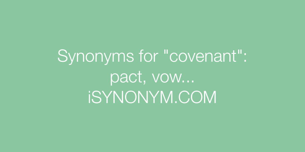 Synonyms covenant