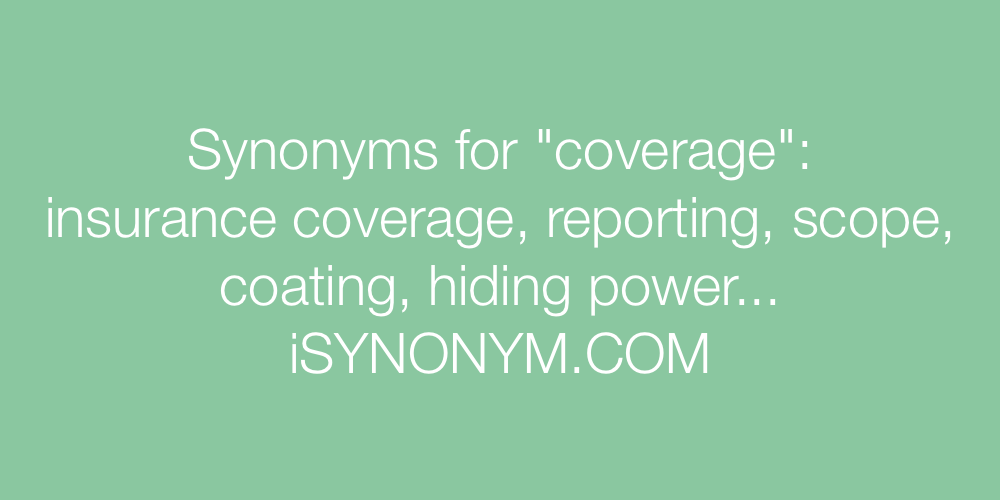 Synonyms coverage