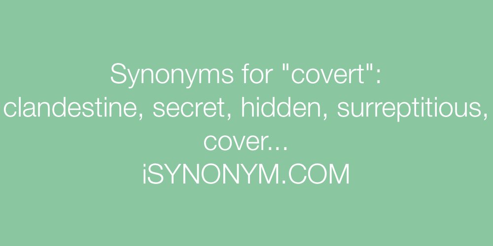 Synonyms covert