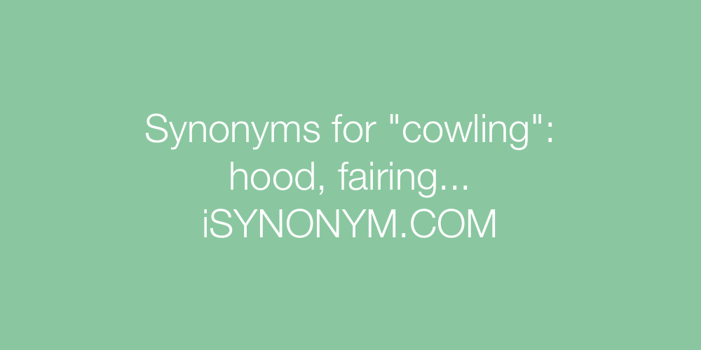 Synonyms cowling