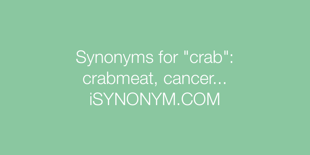 Synonyms crab