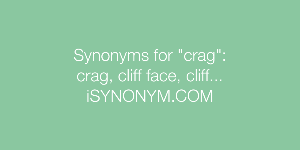Synonyms crag