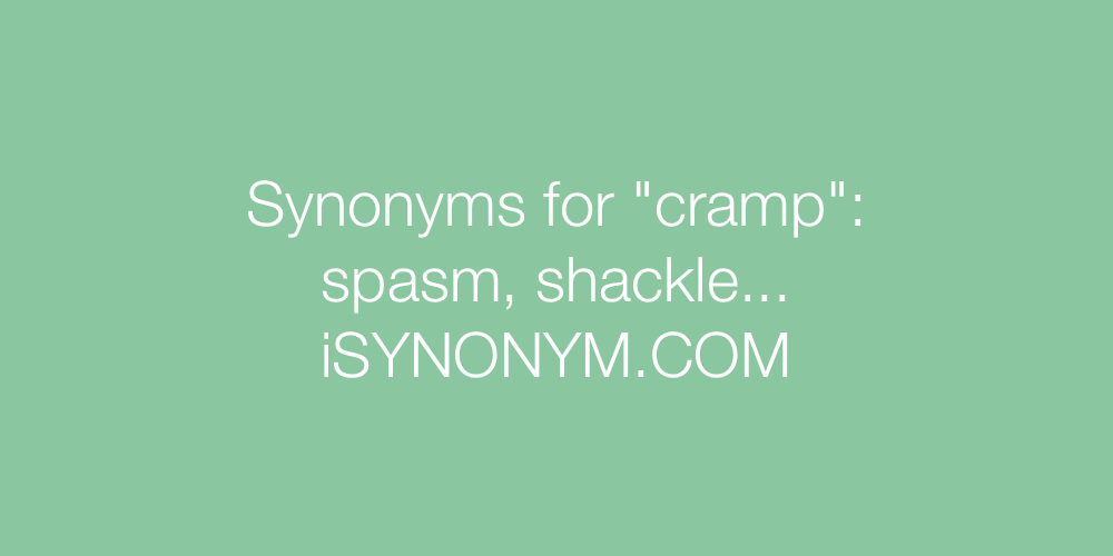 Synonyms cramp