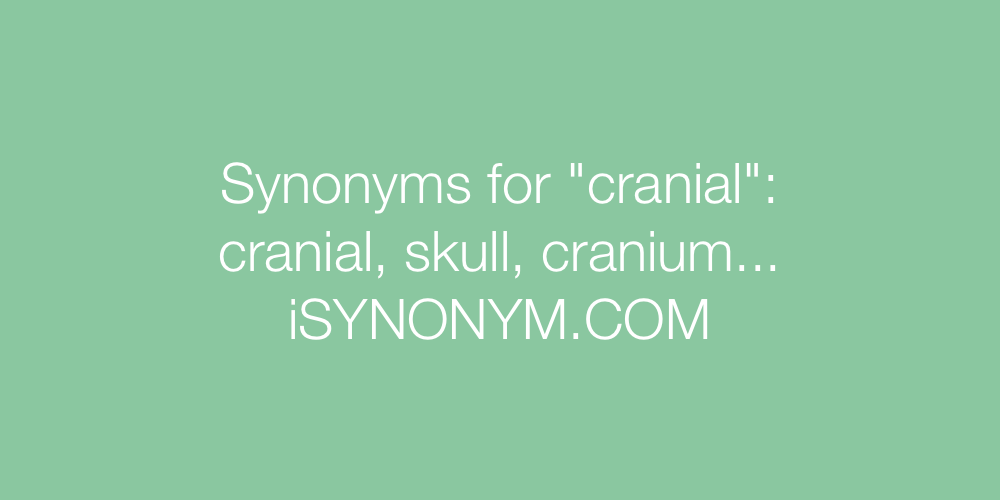 Synonyms cranial