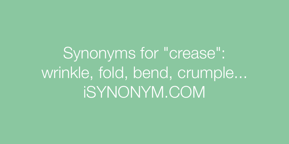 Synonyms crease