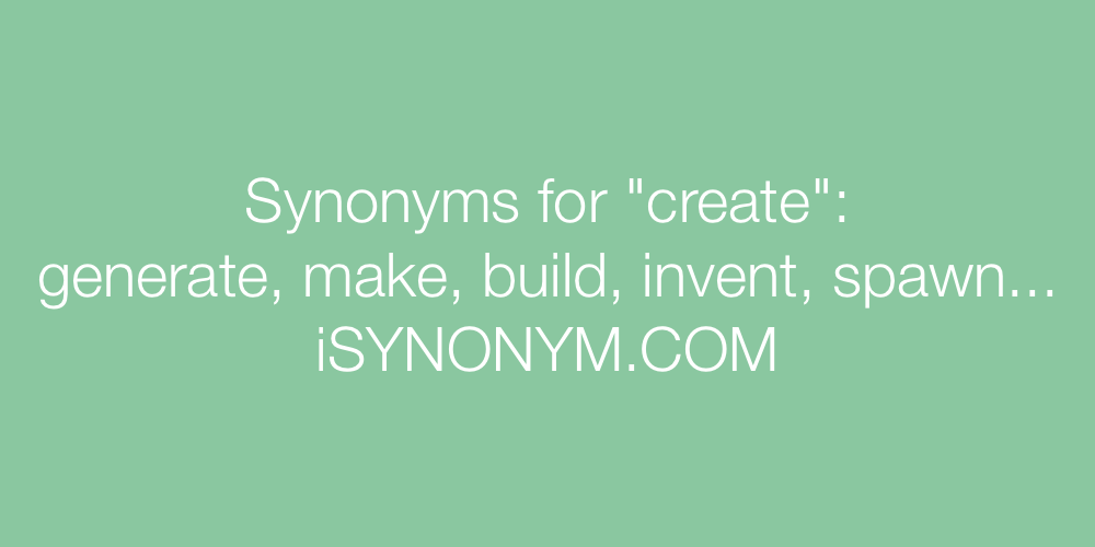 Synonyms create