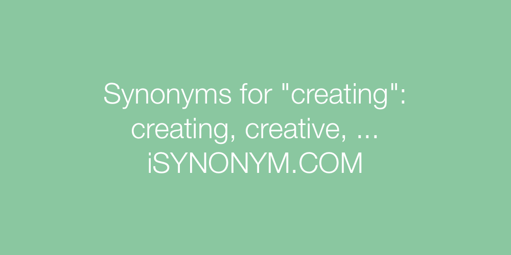 Synonyms creating