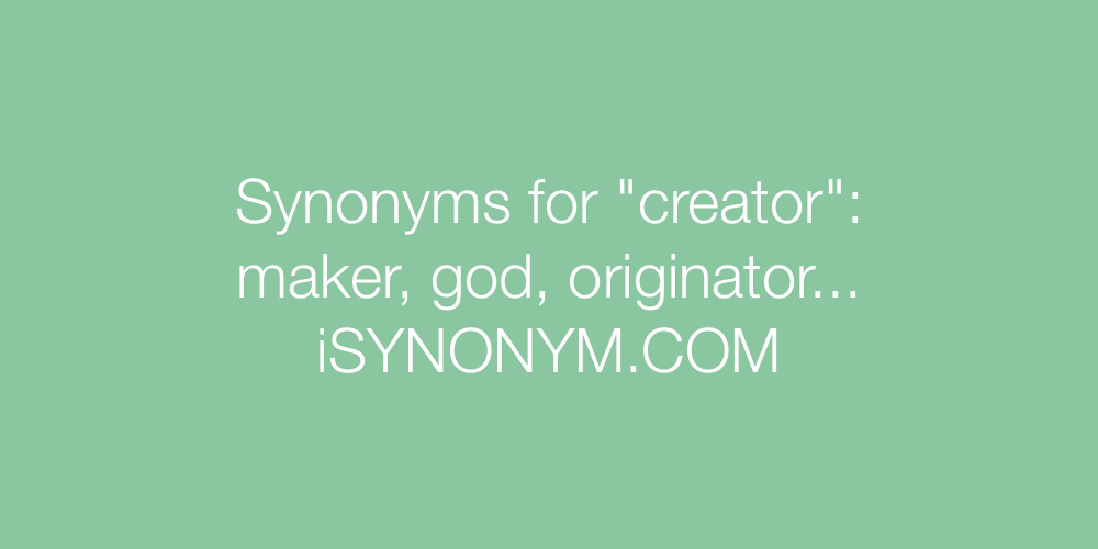 Synonyms creator