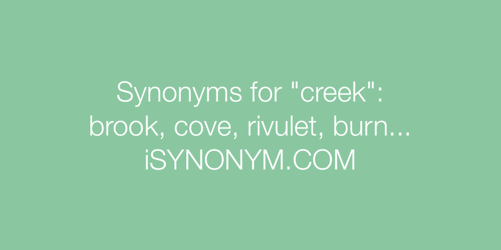 Synonyms creek