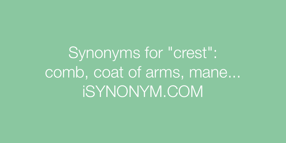 Synonyms crest