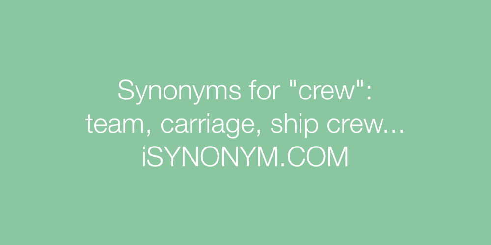 Synonyms crew