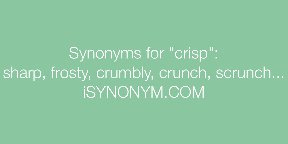 Synonyms crisp