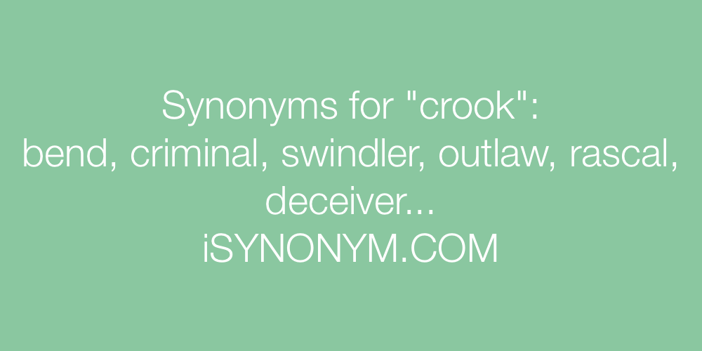 Synonyms crook