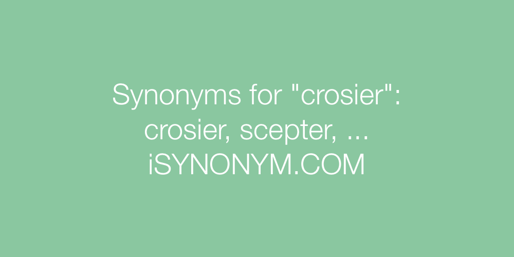 Synonyms crosier
