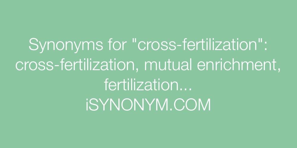 Synonyms cross-fertilization