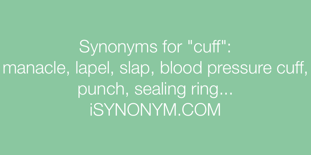 Synonyms cuff