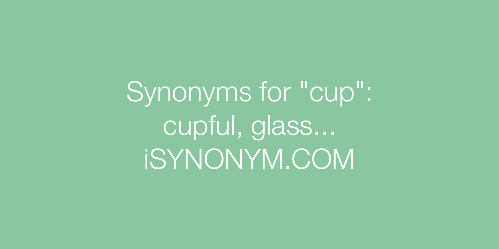 Synonyms cup