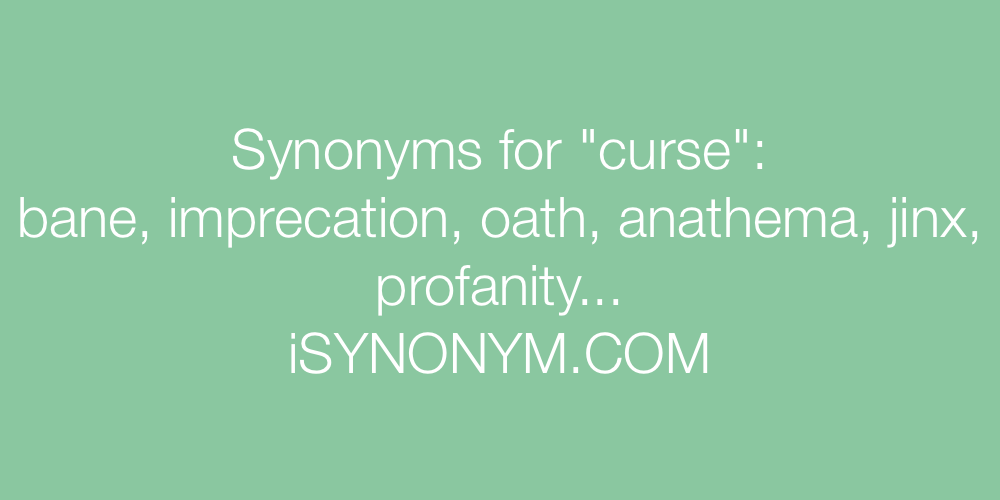 Synonyms curse