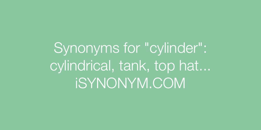 Synonyms cylinder