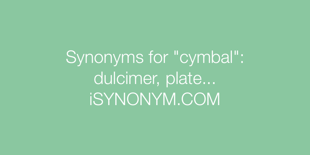 Synonyms cymbal