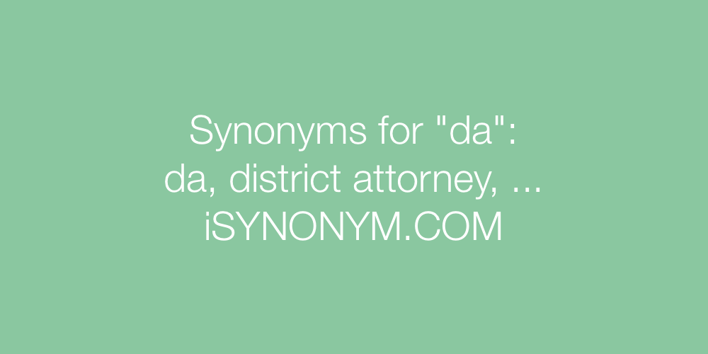 Synonyms da
