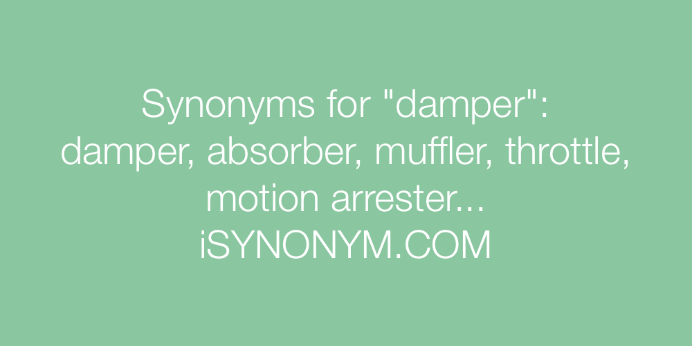 Synonyms damper