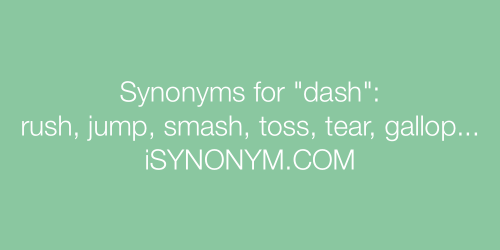 Synonyms dash