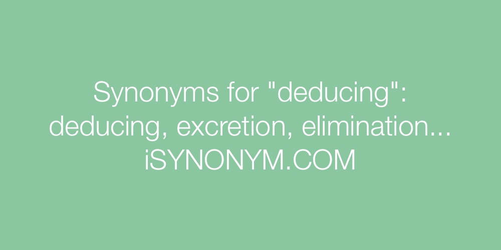 Synonyms deducing
