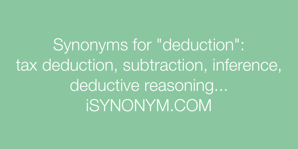 Synonyms deduction
