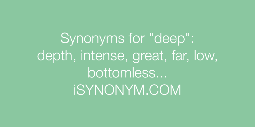Synonyms deep