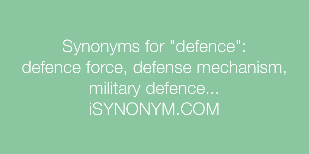 Synonyms defence