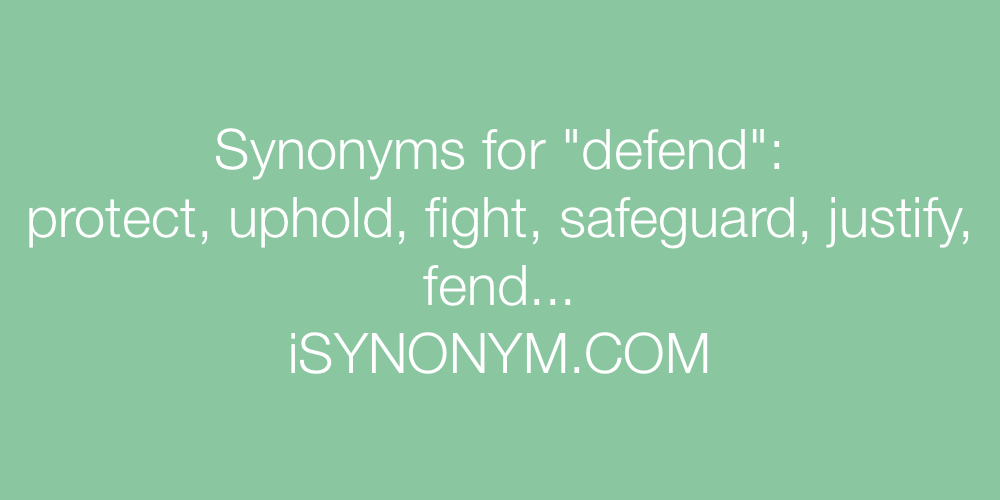 Synonyms defend