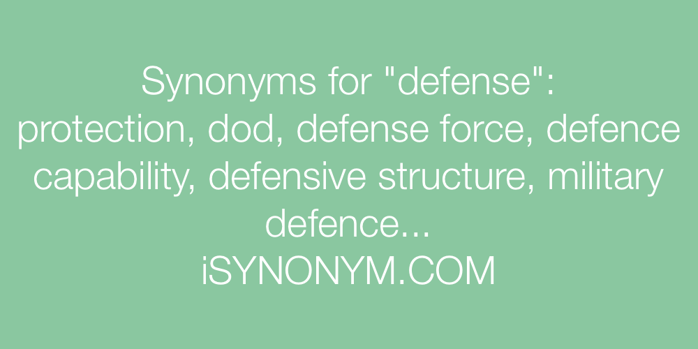 Synonyms defense
