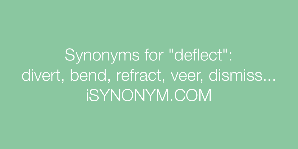 Synonyms deflect