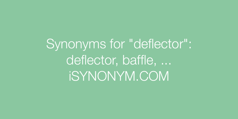 Synonyms deflector