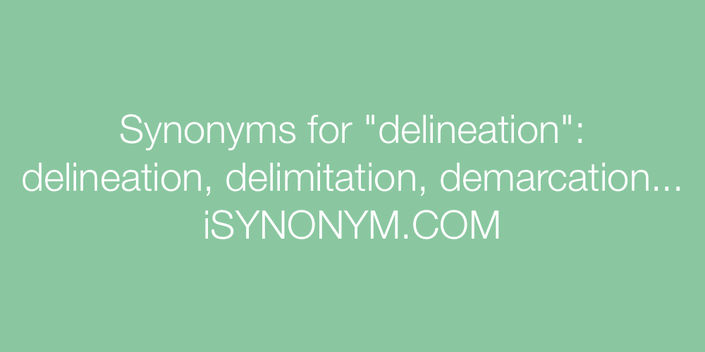 Synonyms delineation
