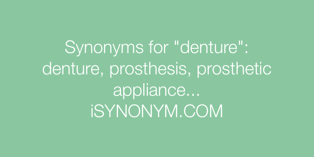 Synonyms denture