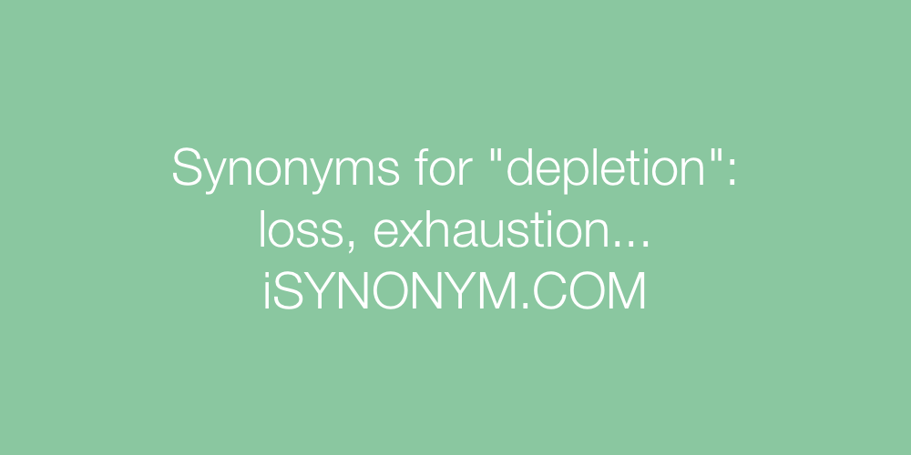 Synonyms depletion