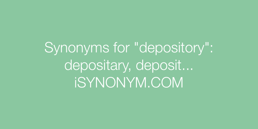Synonyms depository