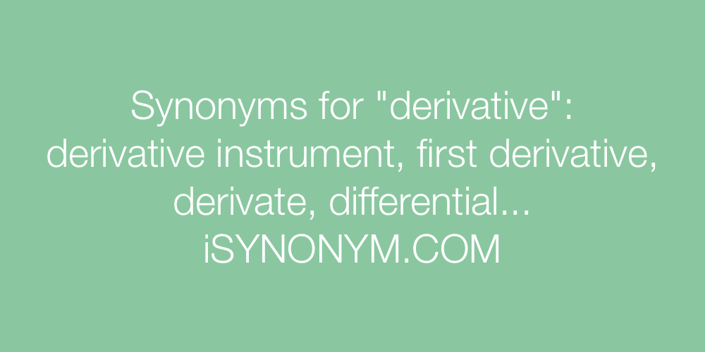 Synonyms derivative